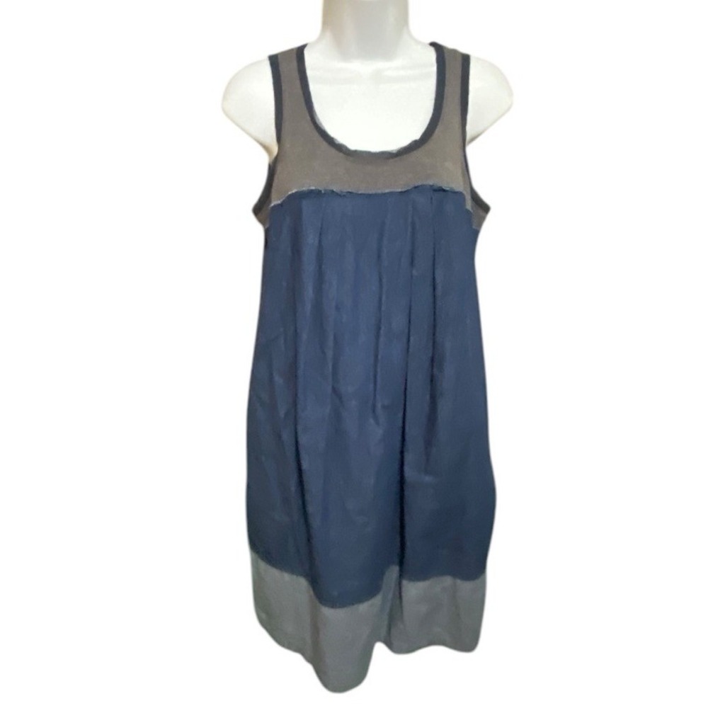 SIMPLY VERA VERA WANG Blue Denim Chambray Dress Womens S Tank Short Jumper Retro
